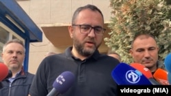 Ministar Toškovski u obraćanju medijima u nedelju.