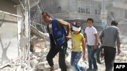 Сирия. Алеппо после очередного авианалета. 12.10.2016