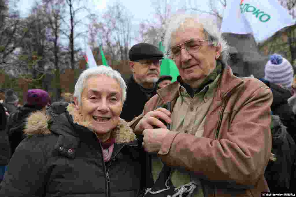 Британский журналист Маша Слоним и главный редактор Grani.ru Владмир Корсунский