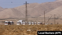 Конвой радикальных исламистов в Сирии, 28 августа 2017 года