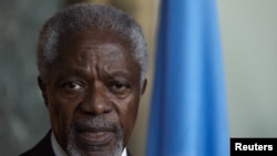 Куфӣ Аннон, фиристодаи вижаи СММ ва Иттиҳодияи араб дар Сурия.