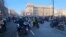 Bikers support for students in Belgrade