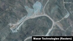 Satelitski snimak prikazuje pogon za obogaćivanje uranijuma Natanz 250 km južno od iranskog glavnog grada Teherana, 12. aprila 2021.