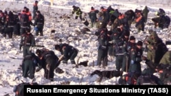 Пошукові роботи на місці катастрофи, Московська область, Росія, 11 лютого 2018 року