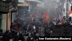 Sukob demonstranata i policije u Kvitu