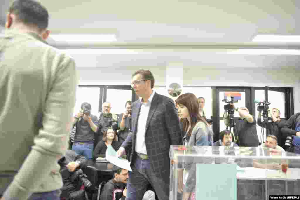 Premijer Srbije i jedan od kandidata, Aleksandar Vučić