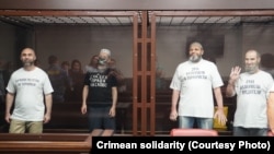 Фигуранты алуштинского «дела Хизб ут-Тахрир» на суде 16 августа 2021 года