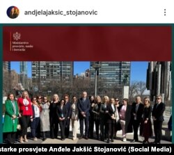 Delegacija Vlade i Skupštine Crne Gore u Njujorku, na konferenciji UN o pravima žena, brojala je 16 članova. Njujork, mart 2025.