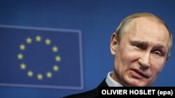 ვლადიმირ პუტინი რუსეთ-ევროკავშირის სამიტზე ბრიუსელში, 2014 წ.