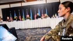 საილუსტრაციო ფოტო: უკრაინის თავდაცვის საკონტაქტო ჯგუფის (UDCG-ის) შეხვედრა 2023 წლის 19 სექტემბერს, რამშტაინი, გერმანია