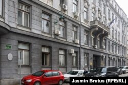 Zgrada Ministarstva unutrašnjih poslova KS-a u vlastništvu Jevrejskoh kulturno-prosvjetnog i humanitarnog društva La Benevolencija.