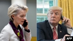 Președintele SUA, Donald Trump, și președinta Comisiei Europene, Ursula von der Leyen, au avut o discuție telefonică pe 7 iulie. 