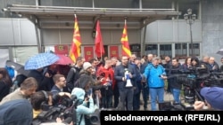 „Јавна седница„ пред седиштето на ССМ, Скопје, 4 април 2025