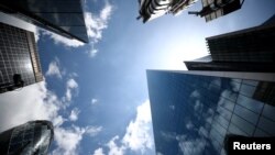 Londonski poslovni distrikt, juli, 2020.