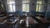 Приміщення одного із класів школи №57 у Донецьку після обстрілу, 1 жовтня 2014 року