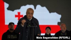 მამუკა ხაზარაძე, კოალიცია "ძლიერი საქართველოს" ერთ-ერთი ლიდერი თბილისში საპროტესტო აქციაზე