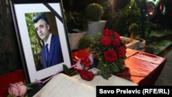 Sa obilježavanja jedne od godišnjica ubistva novinara Duška Jovanovića, Podgorica, 27. maj 2018.
