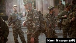 Армянские добровольцы в Нагорном Карабахе, 27 сентября 2020 года