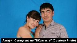 Вилюр Сагадиев с женой. Архивное фото