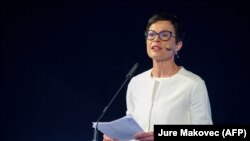 Marta Kos u Ljubljani, Slovenija, 24. 4. 2022. (Arhivska fotografija)