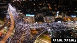 Studenti i građani blokiraju jednu od najvećih saobraćajnica u Beogradu, 27. januara 2025.