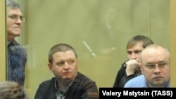 Члены "банды Цапков" Николай Цапок, Вячеслав Цеповяз, Владимир Алексеев и Владимир Запорожец (слева направо)