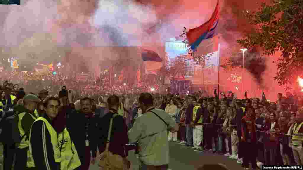 Doček studenata u Novom Sadu. 31. oktobar 2025.