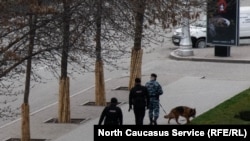 Чеченські силовики на вулицях Грозного