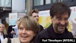 Два самых известных защитника Химкинского леса - Евгения Чирикова и Юрий Шевчук