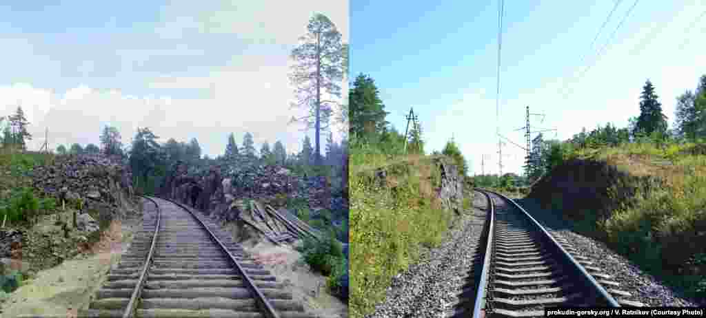 Željeznička pruga, Kondopoga, Rusija, 1916/2012.