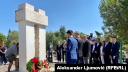 Obilježavanje Međunarodnog Dana sjećanja na žrtve genocida u Srebrenici, koje su u Spomen parku civilnim žrtvama na Pobrežju u Podgorici organizovali Bošnjačko vijeće, CGO i Akcija za ljudska prava.