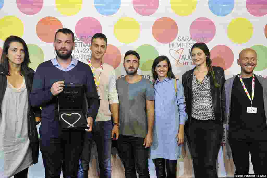 Režiser Dušan Kasalica i ekipa kratkometražnog filma "Biserna obala"