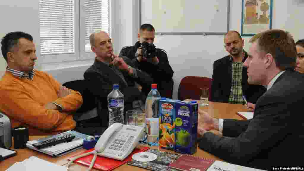 Premijer Igor Luksic posjetio je redakciju ¨Vijesti¨, Podgorica, 08.03.2012.