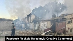 Последици од напад со дронови врз Киев