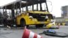 Поліція шукає причетних до підпалу маршрутки в Києві