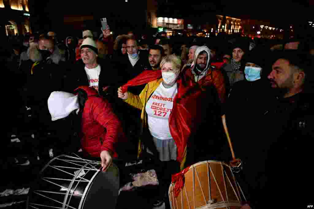 Slavlje pristalica Samoopredeljenja u Prištini