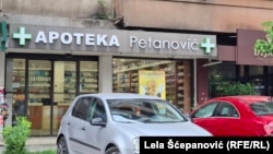 Aapoteka Petanović u centru Podgorice. Crna Gora, 16. jun. 2025.