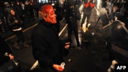 Раненый участник демонстрации против высоких цен на электроэнергию в Софии