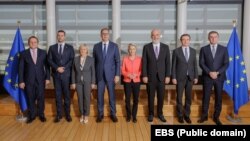 Radni doručak lidera šest država Zapadnog Balkana sa Ursulom fon der Lajen, predsednicom Evropske komisije, Brisel, 19.9.2024.
