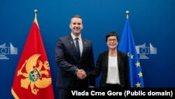 Premijer Milojko Spajić i komesarka za proširenje EU Marta Kos, jun 2025.