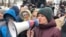 Лилия Чанышева на митинге