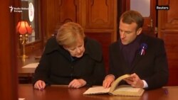 Makron i Merkel u vagonu vrhovnog komandanta Saveznika