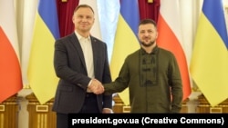 Анджей Дуда и Владимир Зеленский в Киеве