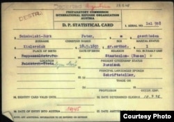 Карточка дипи П. Шабельского-Борка, 1948. Источник: Arolsen Archives.