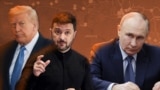 Коллаж: Трамп, Зеленский, Путин