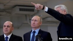 Так начиналась "самоизоляция". Михаил Мишустин, Владимир Путин и Сергей Собянин 17.03.2020