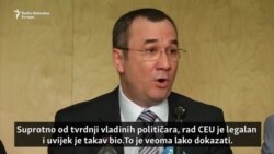 Potpredsjednik CEU: Napad na univerzitetsku autonomiju Potpredsjednik CEU: Napad na univerzitetsku autonomiju