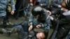 Police in St. Petersburg breaking up a demonstration earlier this month