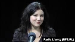 Екатерина Винокурова в студии Радио Свобода