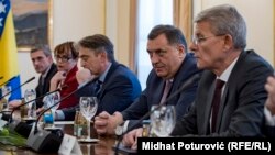 Članovi Predsjedništva BiH Šefik Džaferović, Milorad Dodik i Željko Komšić